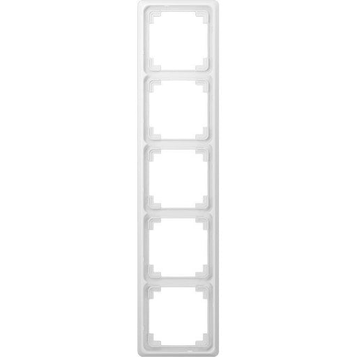 Jung - Abdeckrahmen Rahmen 5-fach aws CDP 585 WW waage/senkrecht
