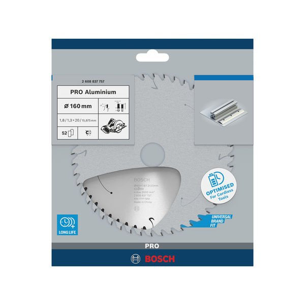 Bosch - Kreissägeblatt PRO Aluminium cordless 2608837757 Kreissägeblatt 160 x