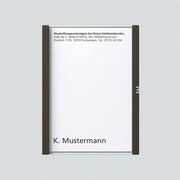 Siedle&Söhne - Zubehör/Ersatzteile für Türkommunikation Namensschild graph-met kpl 200029035-00 f.TM 611-1 GM − 1 Stück