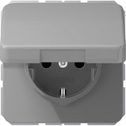 Jung - Steckdose SCHUKO-Steckdose 16A 250V CD 1520 BFKIKL GR Klappdeckel