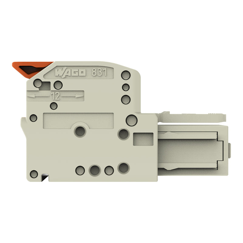 WAGO - Ein- und mehrpolige Klemmenleiste 1-Leiter-Federleiste Hebel 831-1105 Push-inCAGECLAMP,lgr − 24 Stück