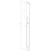 Assa Abloy effeff - Elektrischer Türöffner Renovierungsdistanzblech Z65-61A35----01 m.,Radius 408x28x3mm