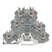 WAGO GmbH & Co. KG - Durchgangs-Reihenklemme Dreistockklemme 2200-3217 Drücker,gr − 40 Stück
