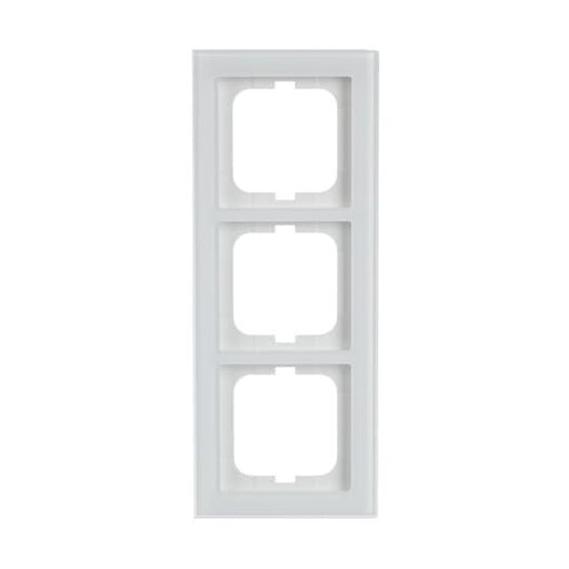 Busch-Jaeger - Abdeckrahmen Rahmen 3-fach 1723-280 weißglas − 1 Stück by Busch-Jaeger
