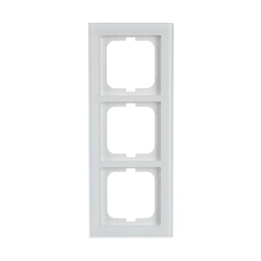 Busch-Jaeger - Abdeckrahmen Rahmen 3-fach 1723-280 weißglas  − 1 Stück
