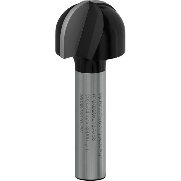 Bosch - Fräser PRO Hohlkehlfräser, 2608628370 R 10, Schaft 8 mm