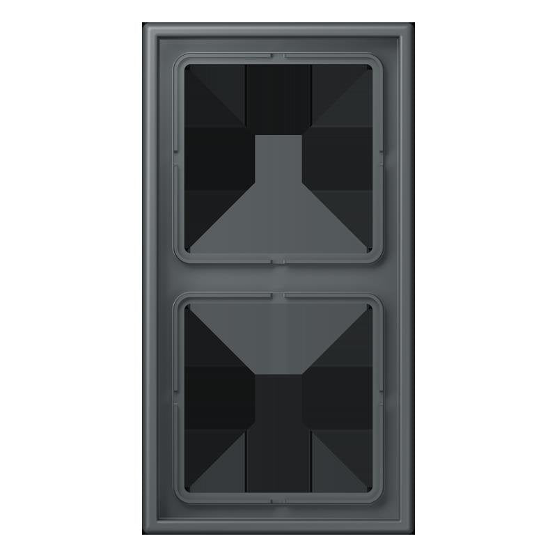 Jung - Abdeckrahmen Rahmen 2-fach LC 982 202 gris fonce 31