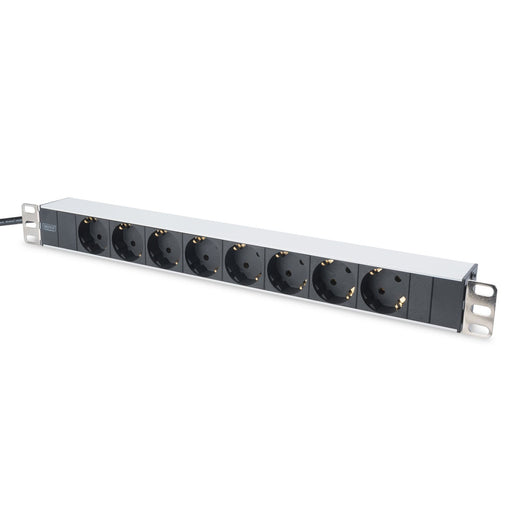 DIGITUS - Power distribution unit (PDU) DIGITUS Steckdosenleiste DN-95401 8fach Alu 1HE