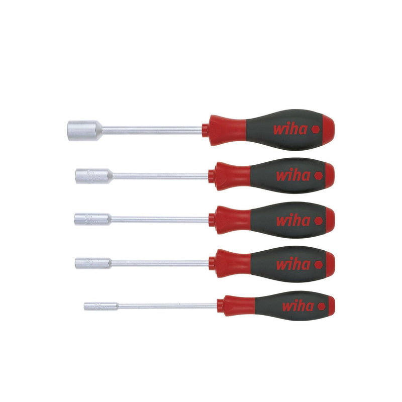 Wiha - Schraubendreherset Sechskant Steckschl.-Satz 341SF K5 SATZ 5tlg SoftFinish