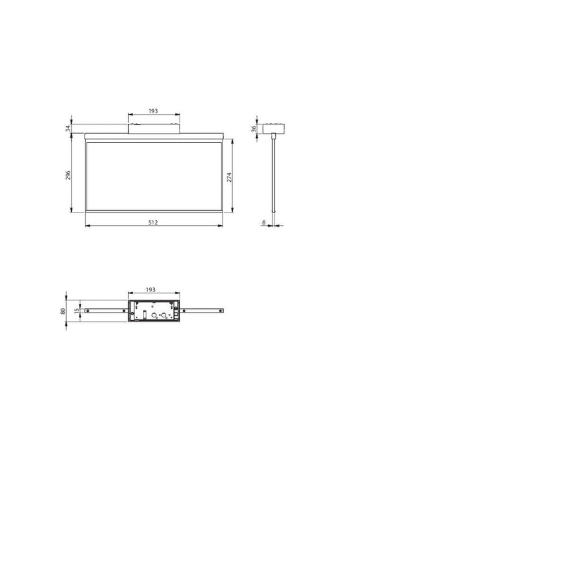 RP-Technik - Sicherheitsleuchte LED-Rettungszeichenleuchte AGD009ML ZB + ML, weiß
