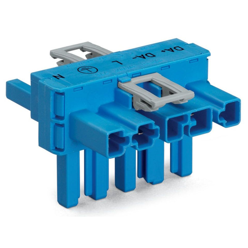 WAGO - Kompaktverteiler für steckbare Gebäudeinstallation T-Verteiler 770-617 1xSt., 2x Bu, 5-p. − 50 Stück