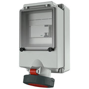 Mennekes - CEE-Steckdose abschaltbar, abgesichert (IEC 60309) Wanddose 7170 63A,5p,6h,400V,IP67