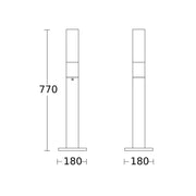 Steinel - Wegeleuchte LED-Außenleuchte o. Sensor GL 65 3000K anthrazit