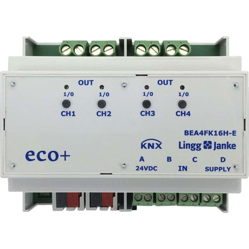 Lingg&Janke - Bussystem-Kombi I/O Gerät Binär-Ein/-Ausgang quick BEA4FK16-Q 4-fach 16A C-Last