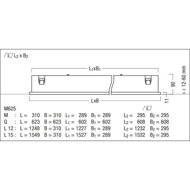 Zumtobel Group - Decken - /Wandleuchte LED - Einbauleuchte LF3 E 3600 #42932519 4000K