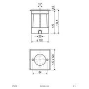 EVN Lichttechnik - Bodeneinbauleuchte LED-Bodeneinbauleuchte 679435A IP67