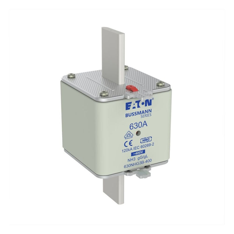 Eaton - Messersicherung Sicherungseinsatz Nieders. 630NHG3B-400 630A AC 400V 120kA − 3 Stück