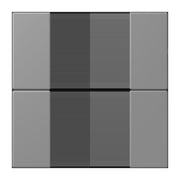 Jung - Abdeckung/Bedienelement für Installationsschalterprogramme Tastensatz 2fach LC 502 TSA 203 gris 31