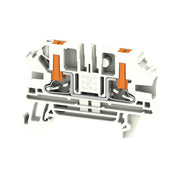 Weidmüller - Durchgangs-Reihenklemme Klemme PUSH IN 4qmm AL2C 4 WT − 50 Stück