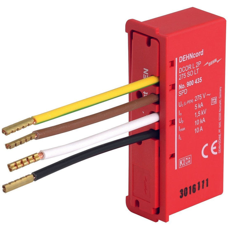 DEHN - Überspannungsableiter für Energietechnik/Stromversorgung Überspannungsableiter DCOR L 2P 275 SO LT Typ 2 DEHNcord, 2-p