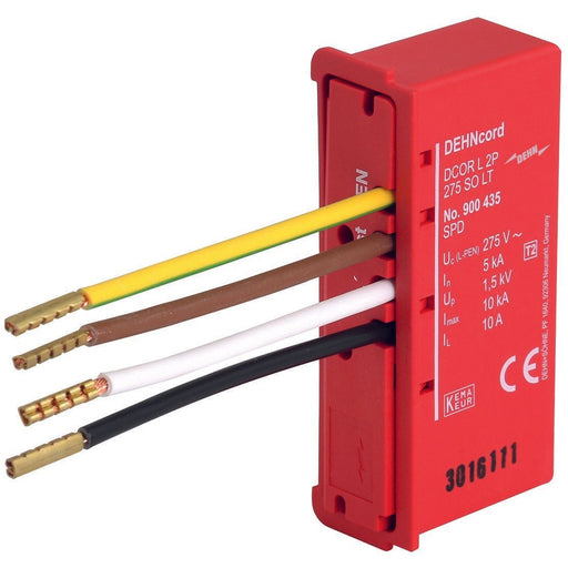 DEHN - Überspannungsableiter für Energietechnik/Stromversorgung Überspannungsableiter DCOR L 2P 275 SO LT Typ 2 DEHNcord, 2-p