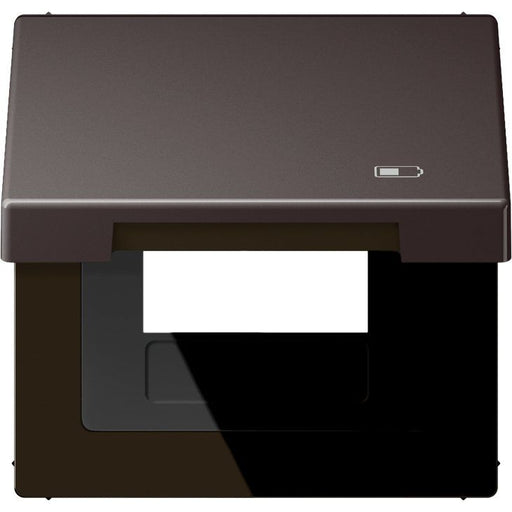 Jung - Abdeckrahmen Klappdeckel AL 2990 KL USB D Symbol USB-Ladegerät