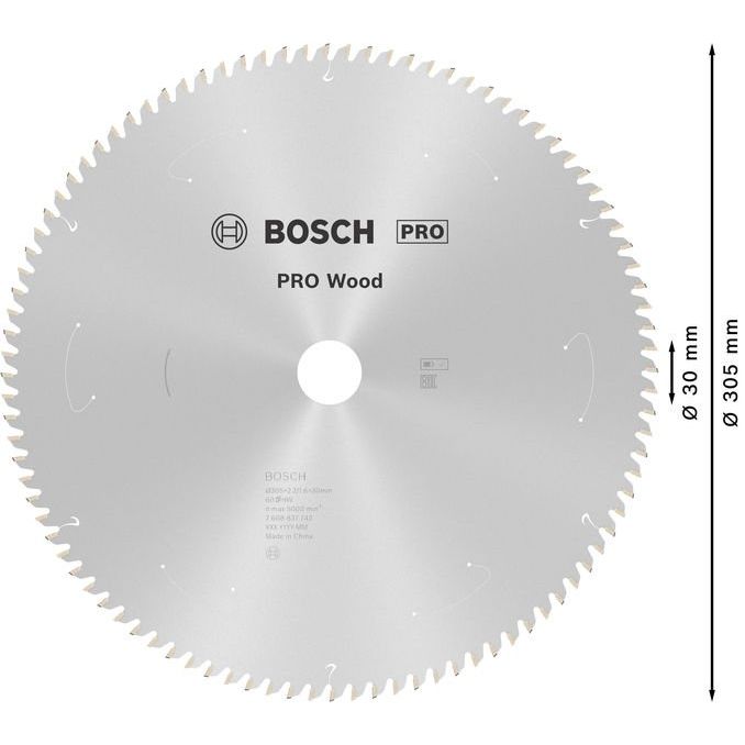 Bosch - Kreissägeblatt PRO Wood cordless 2608837742 Kreissägeblatt 305 x