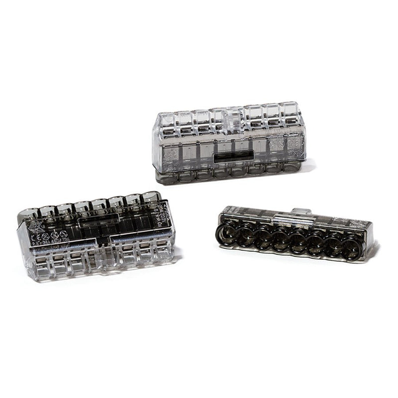 HellermannTyton - Steckklemme Verbindungsdosenklemme HCPM-8 PC BK 50 8x0,5-2,5 schwarz − 50 Stück