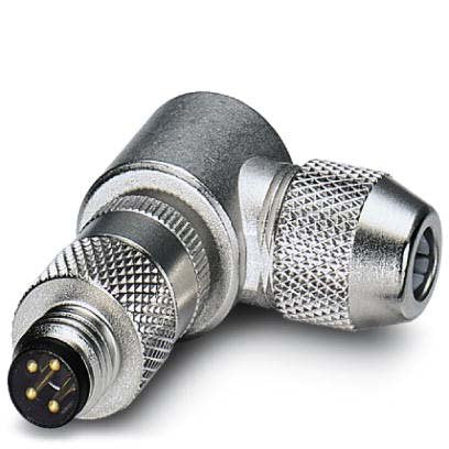Phoenix Contact - Rundsteckverbinder, feldkonfektionierbar (Industriesteckverbinder) Steckverbinder SACC-M 8MR-4CON-SH 4-polig St/gew M8