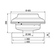 Maico - Ventilator für Dacheinbau Radial-Dachventilator EHD 25 DN 250