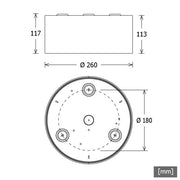 LTS Licht&Leuchten - Downlight/Strahler/Flutlicht LED-Anbaudownlight VTFL-A 102.827 ws 827, ws