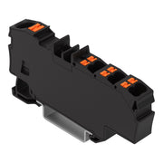 WAGO - Durchgangs-Reihenklemme Verteilerklemme 2206-8035 1x6qmm/6x1,5qmm, sw − 12 Stück