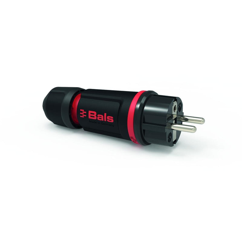 Bals Elektrotech - Schutzkontaktstecker Schutzkontakt-Stecker 16A 7373-1 250V IP54 rot