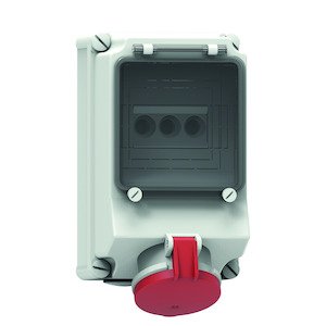Bals Elektrotech - CEE-Steckdose abschaltbar, abgesichert (IEC 60309) Wandsteckdose abgesichert 15081 63A 4p 400V 6h IP44