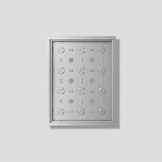 Siedle&Söhne - Montageelement für Türstation Gehäuse-Aufputz GA 612-4/3-01 SM Silber-Metallic