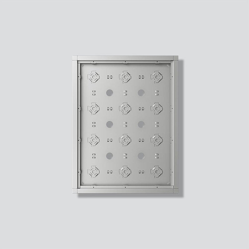 Siedle&Söhne - Montageelement für Türstation Gehäuse-Aufputz GA 612-4/3-01 SM Silber-Metallic