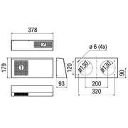 Maico - Zubehör/Ersatzteile für Ventilatoren Fassadenabschluss Duo KWS W FAE, Farbe weiß