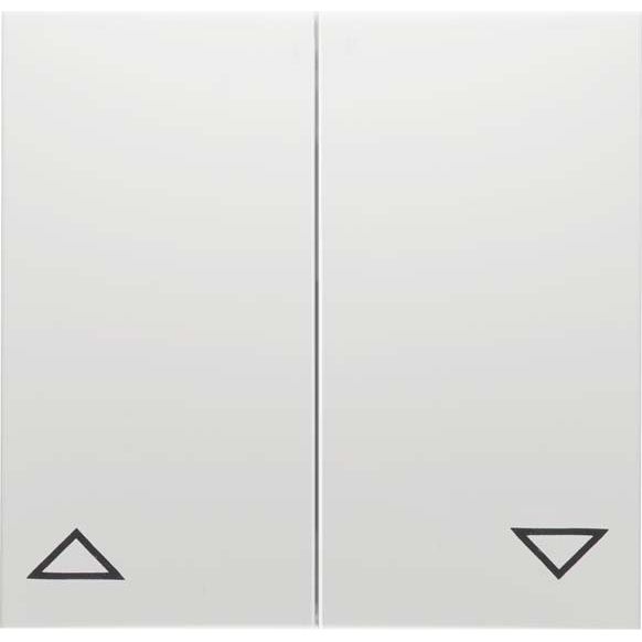 Peha - Abdeckung/Bedienelement für Installationsschalterprogramme Wippe, reinweiß Symbol D 11.544.02 AUF und AB