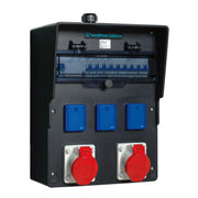 Walther Werke - CEE-Steckdosen-Kombination (IEC 60309) Wandverteiler 6460206 vollgummi, sw