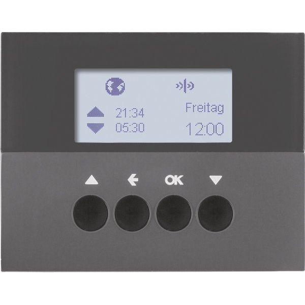 Berker - Bussystem-Zeitschaltuhr KNX-Funk Jalousieschaltuhr 85745175 anthrazit matt