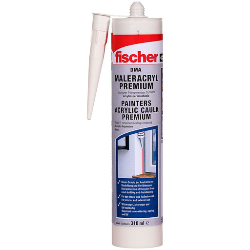 Fischer Deutschl - Dichtstoff Maleracryl 310ml DMA W weiß RAL9003