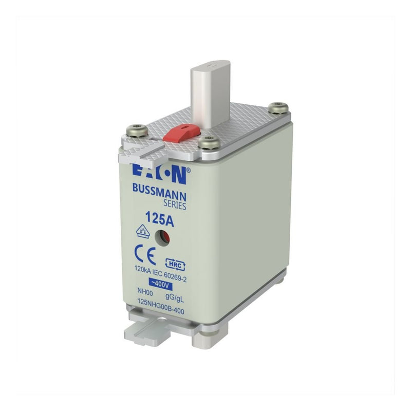 Eaton - Messersicherung Sicherungseinsatz Nieders. 125NHG00B-400 125A AC 400V 120kA − 3 Stück