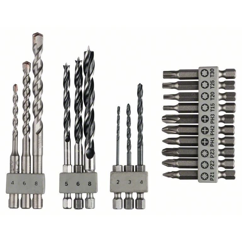 Bosch - Bohrer-Set Bohr-/Bit-Set 2609256989 19-tlg UneoMixed