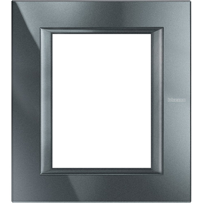 Legrand (BT) - Abdeckrahmen Axolute Rahmen 3+3Modul HA4826HS alu schwarz