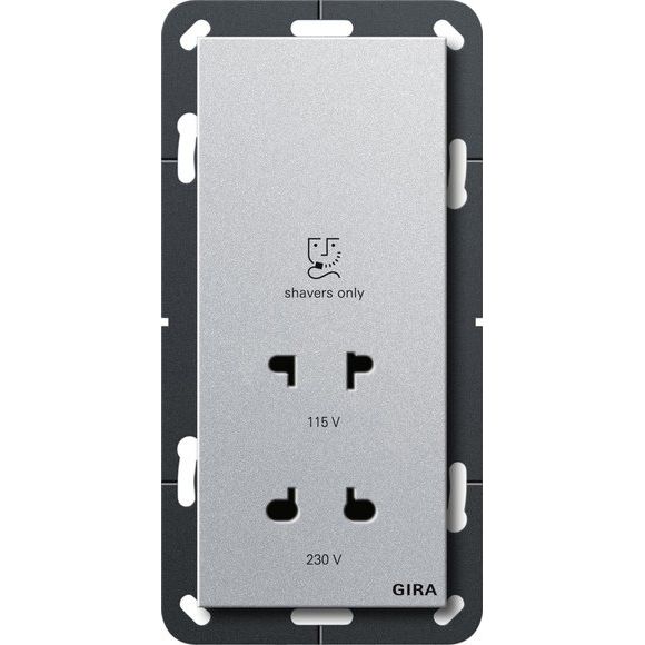 Gira - Rasiersteckdose Rasier Steckdose 282026 alu