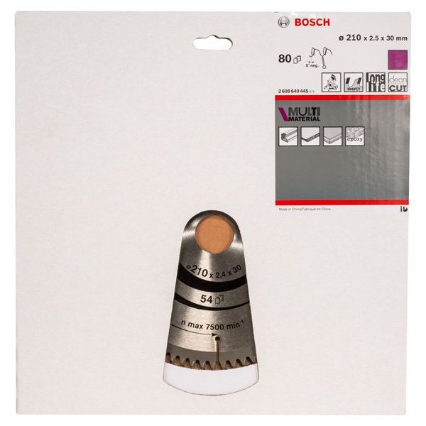 Bosch - Kreissägeblatt PRO Multi Material 2608640445 Kreissägeblatt 210 x