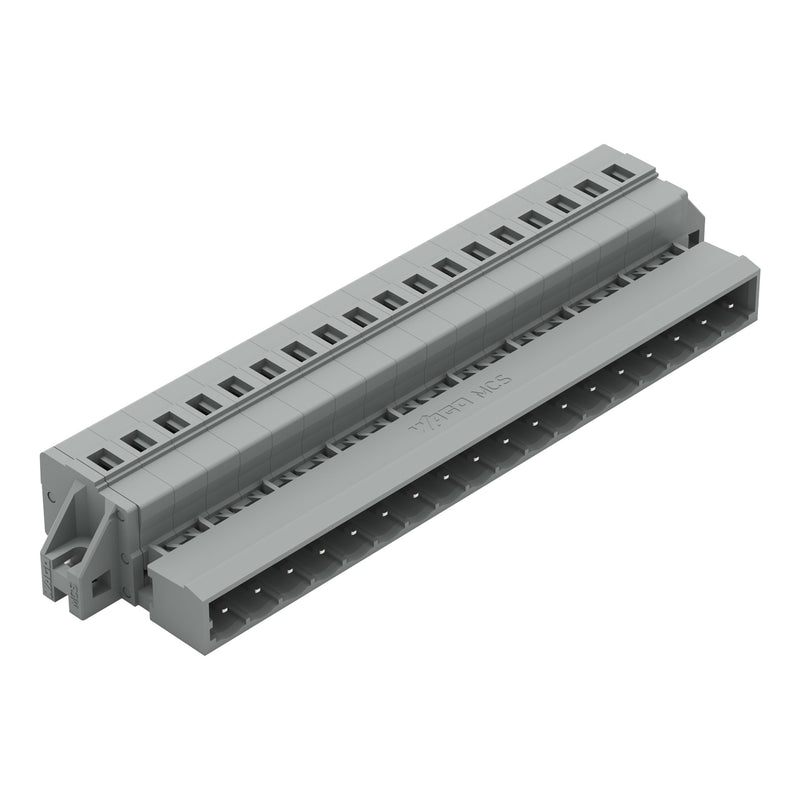 WAGO - Kabelsteckverbinder für Leiterplattensteckverbinder 1-Leiter-Stiftleiste 231-618/019-000 CAGECLAMP,2,5mm²,gr − 10 Stück