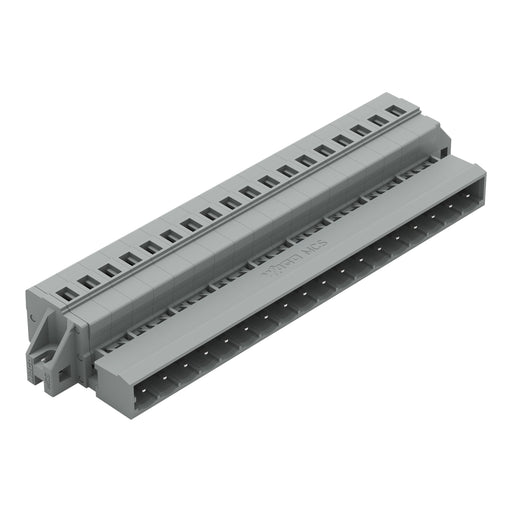 WAGO - Kabelsteckverbinder für Leiterplattensteckverbinder 1-Leiter-Stiftleiste 231-618/019-000 CAGECLAMP,2,5mm²,gr − 10 Stück