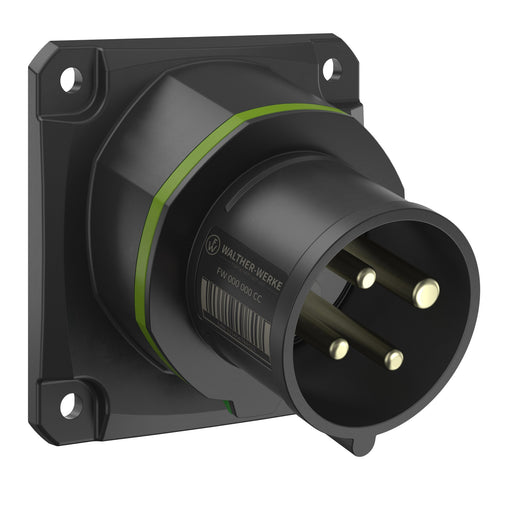 Walther Werke - CEE-Gerätestecker (IEC 60309) CEE NEO Anbaugerätestecker FW713410CC schräg 16A 4P 10h − 5 Stück