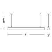 SCHMITZ-WILA - Pendelleuchte LED-Pendelleuchte 155-1685-135-129 2700-6500K, ws